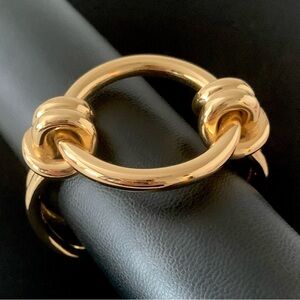 J Crew open loop double knot cuff bracelet.